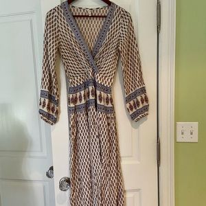 Anthropologie Maxi Bohemian Dress